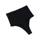 Tanga G-string feminina com cós alto Lingerie modeladora para comprimir a barriga Material elástico de nylon e spandex 2