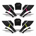 Tankpad – autocolantes antiderrapantes para o depósito de motocicletas, proteção do depósito de combustível, conjunto de 7 unid., borracha PVC 1