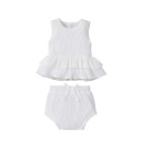 Tanktop en short voor meisjes L1332 3