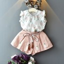 Tanktop en short voor meisjes L1444 6