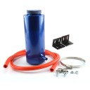 Tanque universal para líquido de arrefecimento com tampa e mangueira, 800 ml, 7,5x20,5 cm, liga de alumínio, para carro, moto e tuning 4