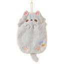 Tanuki Hangende Handdoek 31 x 18 cm Leuke Koraal Fluwelen Dikke Absorberende Handdoek voor Keuken en Badkamer Laat geen pluisjes achter Handdoek 5