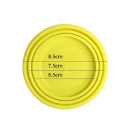 Tapa de silicona para lata 6,5 / 7,5 / 8,5 cm Tapa universal con motivo de gato Tapa selladora reutilizable para alimento 2