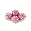 Tapas de válvulas con piedras 4 pcs Tapas redondas brillantes para válvulas de neumáticos de auto Plástico ABS Diámetro interior 8 mm Tamaño 4