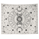 Tapeçaria boémia de parede Sol Lua Constelações Planetas Decoração Quarto Sala de Estar Sala de Meditação Cortina à Prova de Água Lavável na Máquina 1