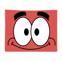 Tapestry 60 x 90 cm Patrick Star Hanging Cartoon Fabric Wall Aesthetic Tapestry Decoration for Children's Room Bedroom Cartoon Design 1