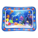 Tapete de água insuflável para bebés 65x47 cm Golfinho Azul PVC mini piscina com almofada Tapete sensorial para barriga 1
