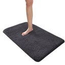 Tapete de casa de banho absorvente e peludo 60 x 90 cm Tapete antiderrapante para chuveiro e áreas de entrada Tapete de casa de banho 3