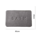 Tapete de casa de banho antideslizante 40 x 60 cm Espuma de memória Tapete super absorvente Almofada para os pés Tapete de segurança para a casa 3