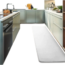 Tapete de casa de banho antideslizante branco 50x80 cm Super absorvente tapete macio para chuveiro Entrada Cozinha Decoração de piso interior 2