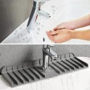 Tapete de drenagem para a pia 37 x 14 x 1,5 cm de silicone sob a torneira de camada única Proteção contra respingos de água Suporte 2