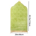 Tapete de Oração 116 x 66 cm com espuma de memória fina e parte inferior antiderrapante, padrão ornamental com franjas para oração 3