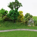 Tapete de relva modelar 40 x 100 cm Relva artificial verde para modelos arquitectónicos, dioramas e decorações 3