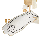 Tapete decorativo com motivo de animal 40 x 60 cm Tapete antideslizante para quarto de criança, sala de estar e quarto de dormir Tapete de chão à prova de água 2