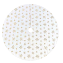 Tapete para árvore de Natal flocos de neve 78 cm 1