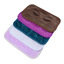Tapis cosmétique professionnel pour le visage Serviette douce pour le front Support pour cils artificiels Tapis de salon avec motif d'yeux 1