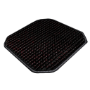 Tapis d'été pour siège de voiture avec perles en bois Housse respirante et rafraîchissante pour un voyage confortable Ventilation du siège Effet 2