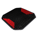 Tapis d'été pour siège de voiture avec perles en bois Housse respirante et rafraîchissante pour un voyage confortable Ventilation du siège Effet 1