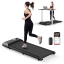 Tapis de course avec télécommande vitesse 4 km/h capacité 113 kg application intelligente entraîneur pour marche à domicile et bureau 2