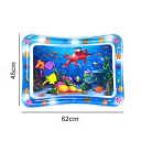 Tapis de jeux aquatiques pour enfants 62x45 cm Jouet gonflable en PVC pour bébés Développement moteur Apprentissage amusant Jeu sur le ventre 2