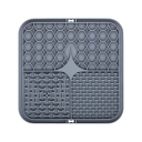 Tapis de léchage en silicone pour chiens 15,5 x 15,5 cm Silicone alimentaire avec ventouses Alimentation lente Divertissement et soulagement 2