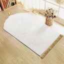 Tapis de prière portable 110 x 65 cm Tapis de prière pliable antidérapant Tapis de voyage léger Convient pour la maison et l'extérieur 6