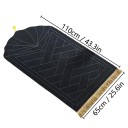 Tapis de prière portable 110 x 65 cm Tapis de prière pliable antidérapant Tapis de voyage léger Convient pour la maison et l'extérieur 4