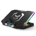 Tapis de refroidissement rétroéclairé pour ordinateur portable avec support pour téléphone 1