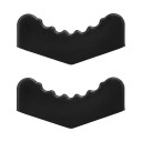 Tapis en caoutchouc pour cric automobile 2 pcs strié 6 tonnes noir protecteur de cadre universel 1