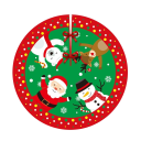 Tapis sous le sapin de Noël 90 cm 4