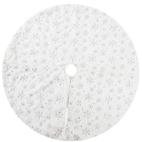 Tapis sous le sapin de Noël flocons de neige 78 cm 4