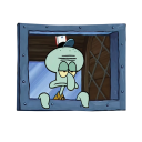 Ταπισερί τοίχου SpongeBob Σέπια Χταπόδι 90 x 150 εκ Κινούμενη διακόσμηση Παιδικό δωμάτιο Κρεβατοκάμαρα Αισθητική κρεμαστή ύφασμα Γκομπελίνο 1