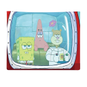 Tapisserie 90 x 150 cm Spongebob Patrick et Sandy Tissu suspendu pour mur Décoration dessinée Tapisserie esthétique pour chambre Chambre d'enfant 1