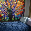 Tapisserie murale avec arbre 3