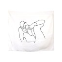 Tapisserie murale couple amoureux 7