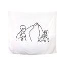 Tapisserie murale couple amoureux 2
