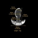 Tapón anal de goma transparente talla XS con extensión embalaje discreto diseño transparente flexible fácil mantenimiento cómodo de usar 2