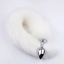 Tapón anal de metal con cola de zorro peluda realista, superficie lisa, material sólido, fácil mantenimiento, embalaje discreto 4