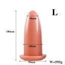 Tapón anal de plástico tamaño L con superficie lisa para estimulación sensual y fácil inserción en embalaje discreto para máxima privacidad. 3
