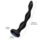 Tapón anal vibrador de silicona con burbujas, 10 modos de vibración y carga USB. Embalaje discreto. 2