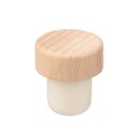 Tapón de vino de aspecto natural, clásico, reutilizable, para uso doméstico. 2