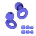 Tapones de silicona para los oídos 1,8 x 1,6 cm Antiruido e impermeables Para dormir Natación Reutilizables Tapones para los oídos con amortiguación suave 7