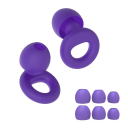 Tapones de silicona para los oídos 1,8 x 1,6 cm Antiruido e impermeables Para dormir Natación Reutilizables Tapones para los oídos con amortiguación suave 15