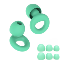 Tapones de silicona para los oídos 1,8 x 1,6 cm Antiruido e impermeables Para dormir Natación Reutilizables Tapones para los oídos con amortiguación suave 10