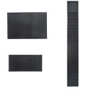 Tappetino assorbente per bar per bicchieri lavati Tappetino nero antiscivolo in PVC flessibile con rilievi densi per il deflusso dell'acqua 6