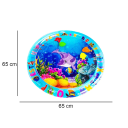Tappetino da gioco acquatico per bambini 65x65 cm Tappetino gonfiabile educativo in PVC per neonati e bambini piccoli Gioco sulla pancia Percezione 2