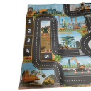 Tappetino da gioco per bambini 83x57 cm Mappa della città e delle strade con segnali stradali Tappeto morbido per bambini Parcheggio Giocattoli per auto Spessore 0,5–1 cm 3