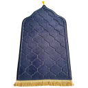 Tappetino da preghiera in flanella 65 x 110 cm Morbido tappetino antiscivolo per la preghiera Design islamico elegante Comfort a casa e in moschea 9