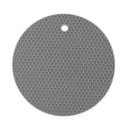 Tappetino in silicone anti-scottatura 17,5x17,5 cm antiscivolo rotondo tappetino resistente al calore per pentole protezione piano cucina 1