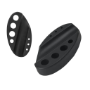 Tappetino in silicone per macchine per tatuaggi e inchiostro Tappetino multifunzionale Supporto per macchina per tatuaggi Calice per inchiostro 11 x 6 x 2 cm 2